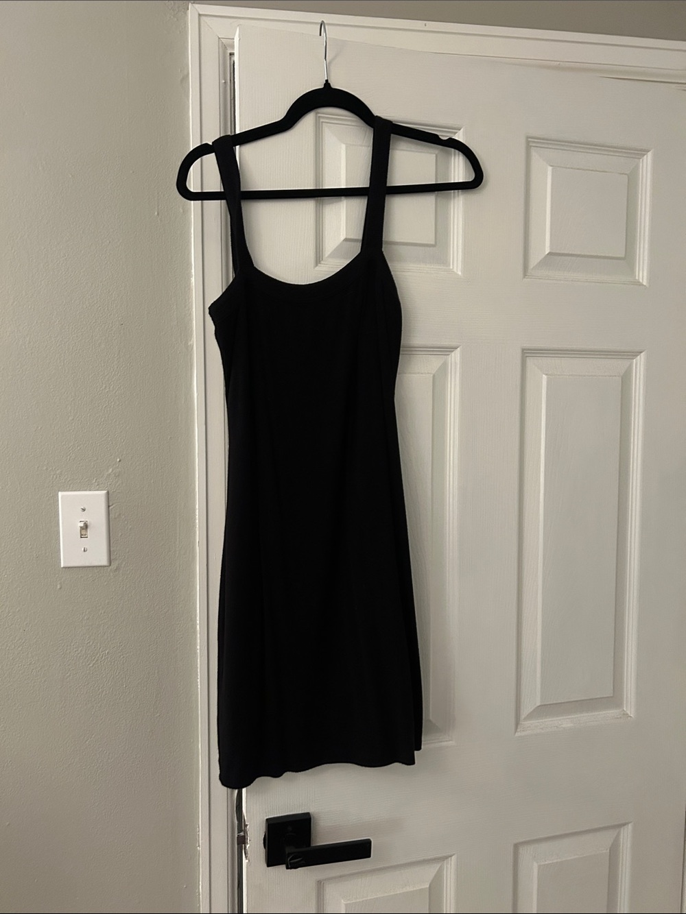 Privacy Please Black Mini Tank Dress